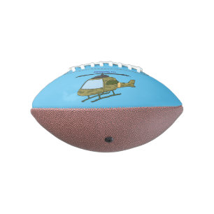 Balón De Fútbol Americano Personalizado de helicópteros de camoflage del ejé