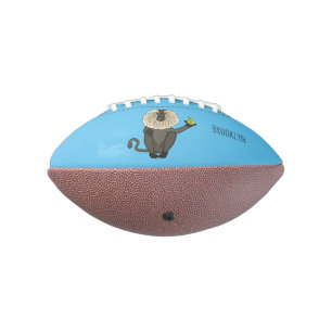 Balón De Fútbol Americano Personalizado de mono de burro con cola de león di