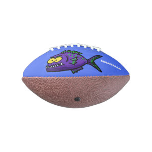 Balón De Fútbol Americano Personalizado de pescado piraña