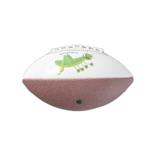 Balón De Fútbol Americano Personalizado de saltamontes alegre verde