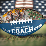 Balón De Fútbol Americano Personalizado MEJOR ENTRENADOR DE LA Guay Moderna<br><div class="desc">¡Gracias por el toque! Nuestro fútbol 'Mejor entrenador de todos los tiempos' - apreciación personalizada por un mentor impresionante! 🏈 🌟 #CoachAppreciation #CustomGracias</div>