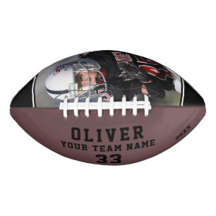 Balón De Fútbol Americano Personalizado Nombre del jugador Número de equipo 