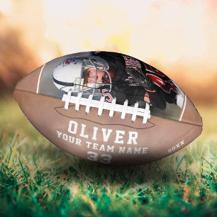 Balón De Fútbol Americano Personalizado Nombre del jugador Número de equipo 
