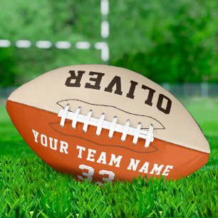 Balón De Fútbol Americano Personalizado Número de nombre del jugador Equipo