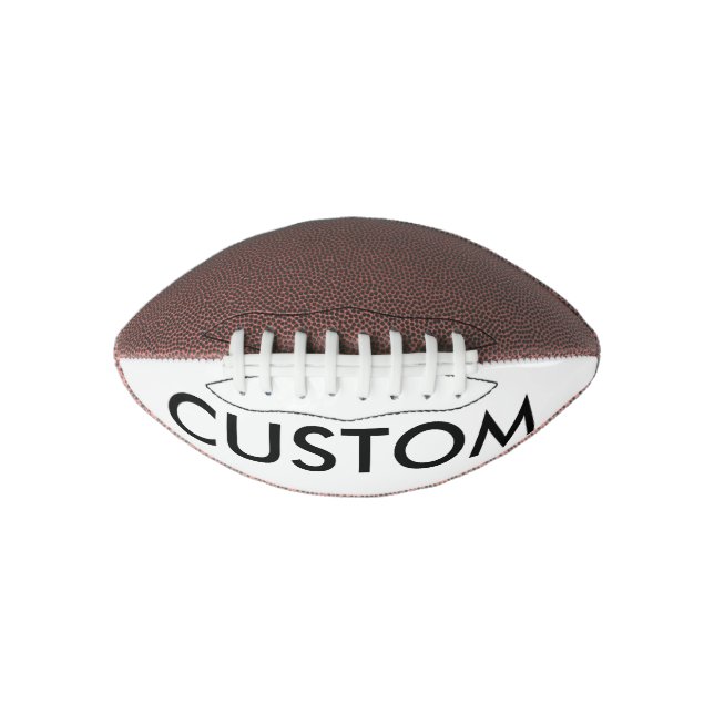 Balón De Fútbol Americano Personalizado Personalizado Mini Plantilla en blan (Anverso)