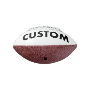 Balón De Fútbol Americano Personalizado Personalizado Mini Plantilla en blan