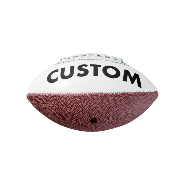 Balón De Fútbol Americano Personalizado Personalizado Mini Plantilla en blan (Girado 270)