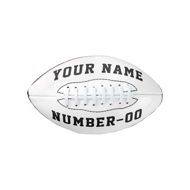 Balón De Fútbol Americano Personalized Custom Football –Add Your Text Here (Anverso)