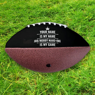 Balón De Fútbol Americano Personalized Funny Job and Hobby Name
