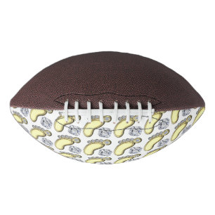 Balón De Fútbol Americano Pie de bebé dorado