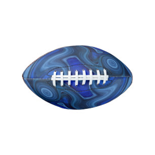 Balón De Fútbol Americano Piedra Malaquita Azul Mineral Geología de Gemas