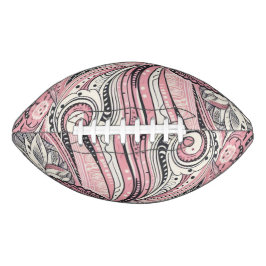 Balón De Fútbol Americano Pink Paisley The Home Studio