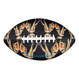 Balón De Fútbol Americano Pinups de cosecha acrobática Thunder_Cove
