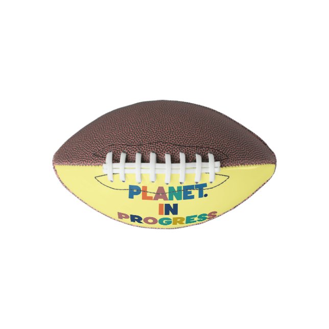 Balón De Fútbol Americano Planeta en curso (Anverso)