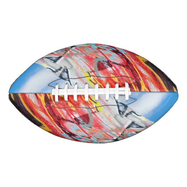 Balón De Fútbol Americano planeta graffiti (Anverso)