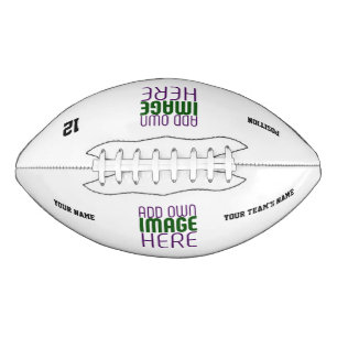 BALÓN DE FÚTBOL AMERICANO PLANTILLA DE TEXTO DE IMAGEN BLANCA SIMPLE EDITABL