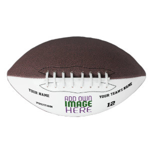 BALÓN DE FÚTBOL AMERICANO PLANTILLA DE TEXTO DE IMAGEN BLANCA SIMPLE EDITABL