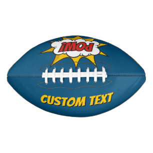 Balón De Fútbol Americano Pow Comic Sound Effect