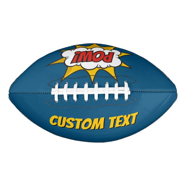 Balón De Fútbol Americano Pow Comic Sound Effect (Anverso)