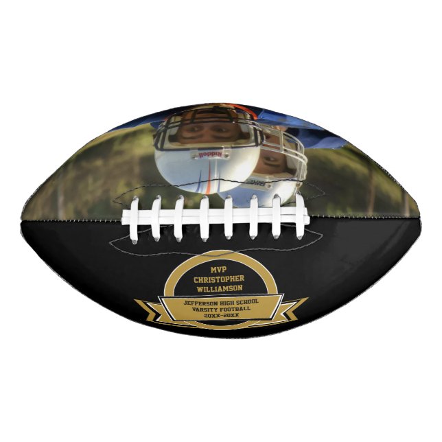 Balón De Fútbol Americano Premio Deportivo del equipo de fútbol con tu propi (Anverso)