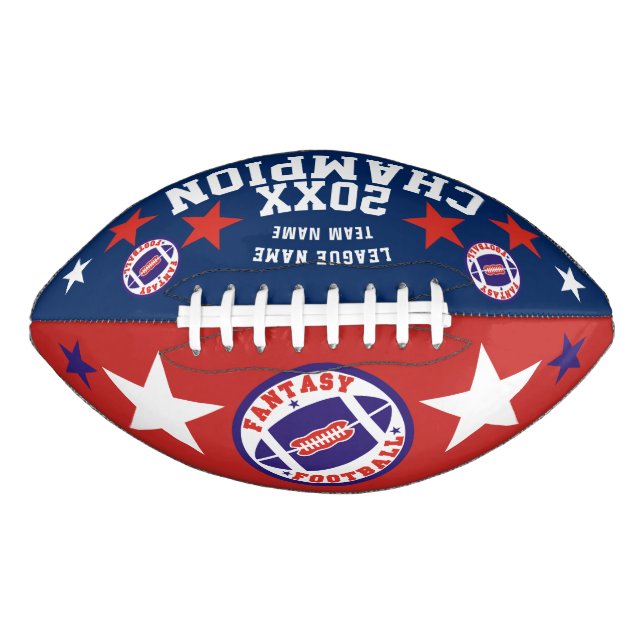 Balón De Fútbol Americano Premio Fantasy Football Champions (Anverso)