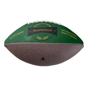 Balón De Fútbol Americano Premio Superior de Fútbol Memento Black Badge