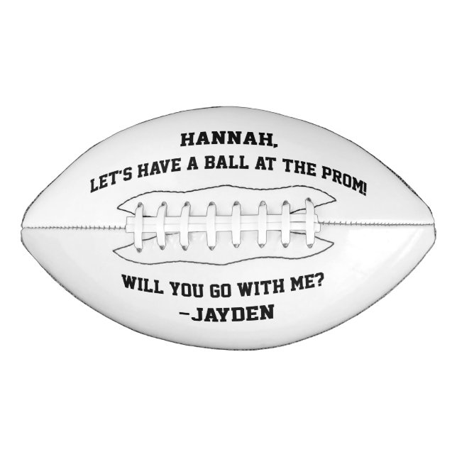 Balón De Fútbol Americano Promposal (Anverso)