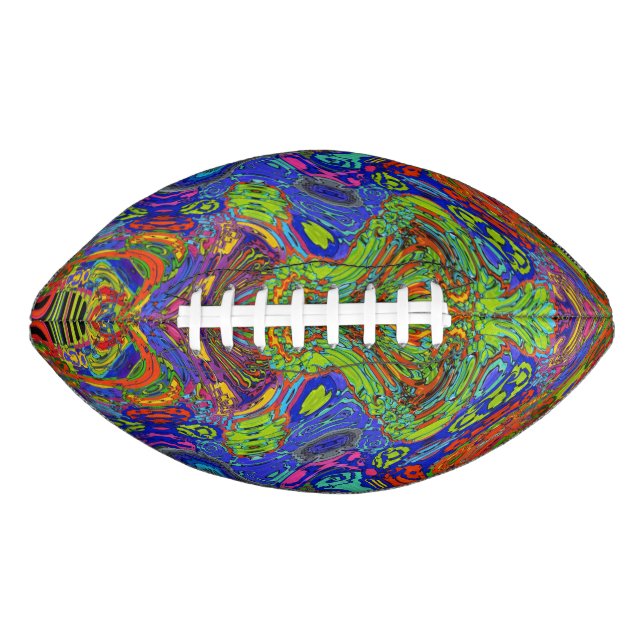 Balón De Fútbol Americano Psicodélico (Anverso)