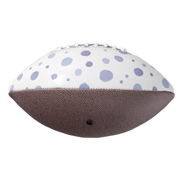 Balón De Fútbol Americano puntos de polka pintados a mano (Girado 270)