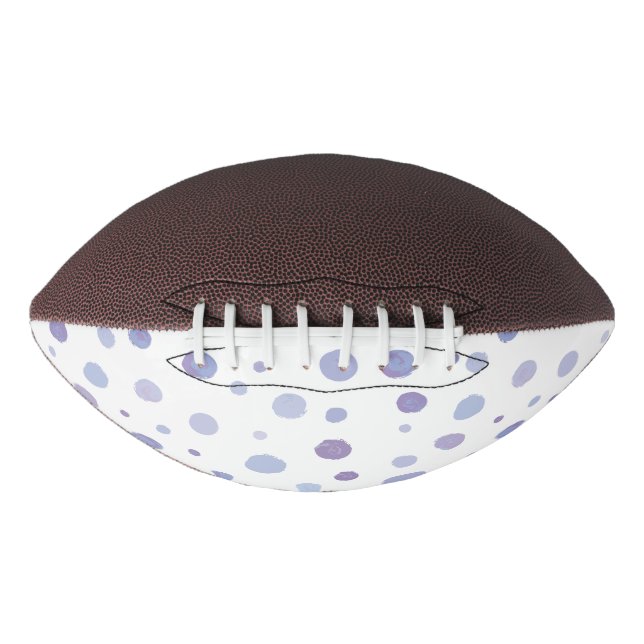 Balón De Fútbol Americano puntos de polka pintados a mano (Anverso)