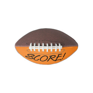 Balón De Fútbol Americano Puntuación fútbol mini negro y naranja