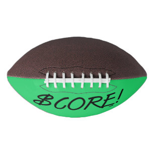 Balón De Fútbol Americano Puntuación fútbol signo dólar negro y verde