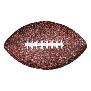 Balón De Fútbol Americano Purpurina de imitación rojo pardo chispeando