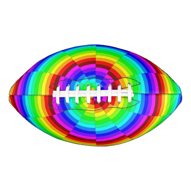 Balón De Fútbol Americano Rainbow Spiral (Anverso)