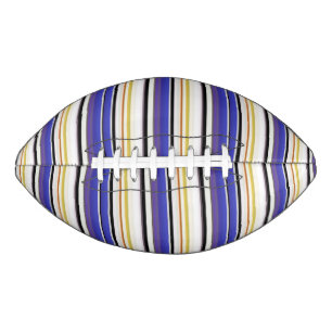 Balón De Fútbol Americano Rayas violetas blancas