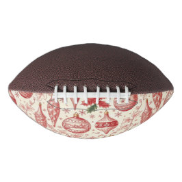 Balón De Fútbol Americano Red Toile Chinoiserie Christmas Ornaments