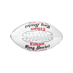 Balón De Fútbol Americano Regalo de Propuesta de Portador de Anillo Fútbol M