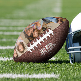Balón De Fútbol Americano Regalo personalizado para papá con cita simple y d