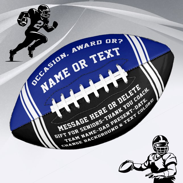 Balón De Fútbol Americano Regalos personalizados de fútbol para adultos mayo (Custom Made Football. Football senior night gift ideas, Personalized Football Coach Gifts. Football.)