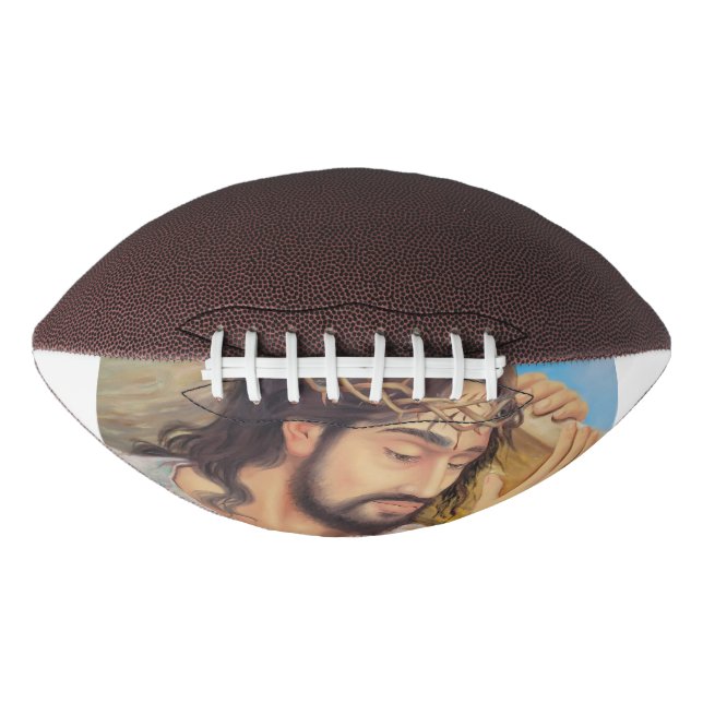 Balón De Fútbol Americano Religión cristiana Jesucristo (Anverso)