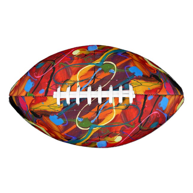 Balón De Fútbol Americano Resumen de Fútbol de Arte (Anverso)