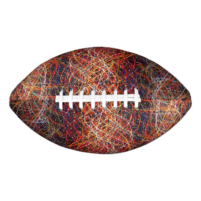 Balón De Fútbol Americano Resumen de Fútbol de Arte (Anverso)