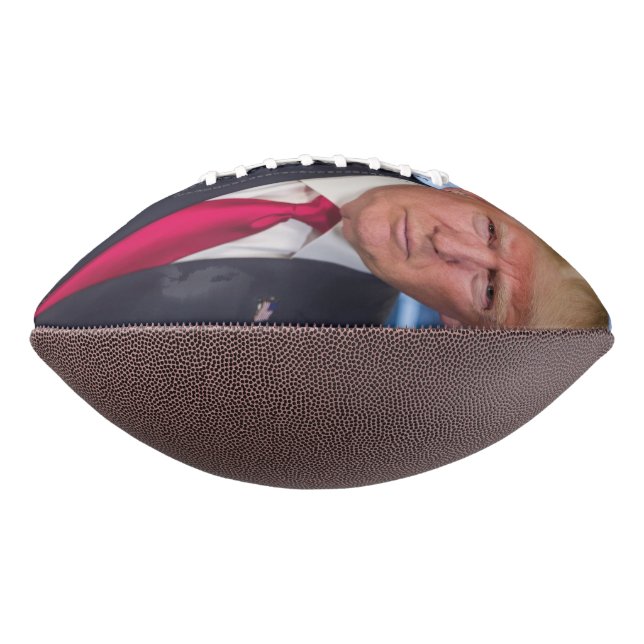 Balón De Fútbol Americano Retrato presidencial oficial de Donald Trump (Girado 270)