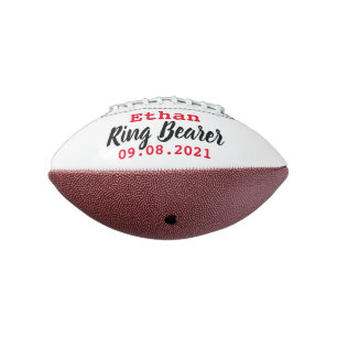Balón De Fútbol Americano Ring Bearer Propuesta Gift Mini Fútbol