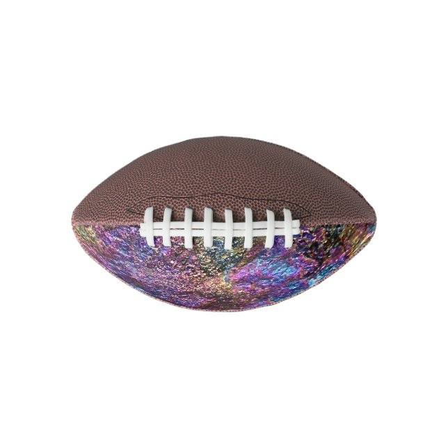 Balón De Fútbol Americano Rocas arcoiris caídas (Anverso)