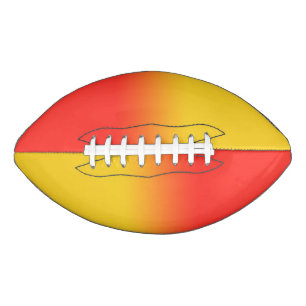 Balón De Fútbol Americano Rojo y amarillo