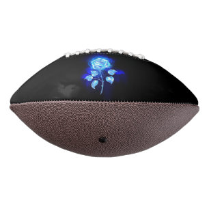 Balón De Fútbol Americano Rosa azul en llamas