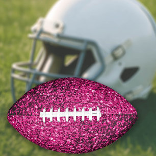 Balón De Fútbol Americano Rosa caliente brillo purpurina brillo brillo