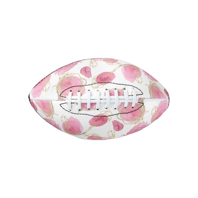 Balón De Fútbol Americano Rosas rosas rosas (Anverso)