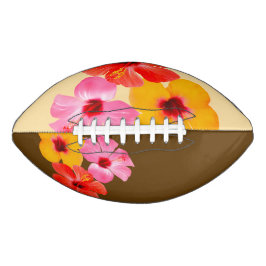 Balón De Fútbol Americano Rot Orange Pink Hibiskus Blumen